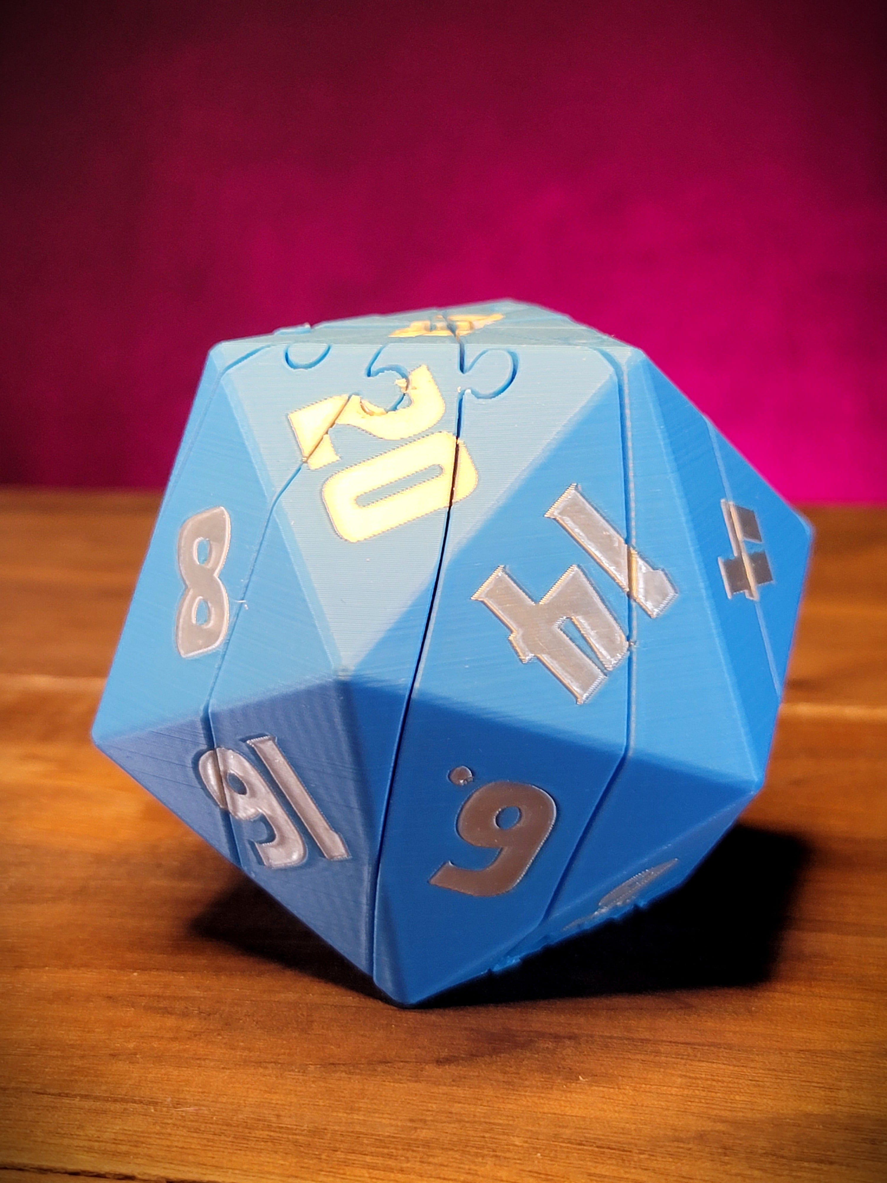 Fidget D20 dice 3d model
