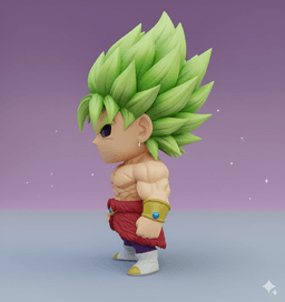 BROLY KAWAII – COLLECTIBLE 3D FIGURE 3d model
