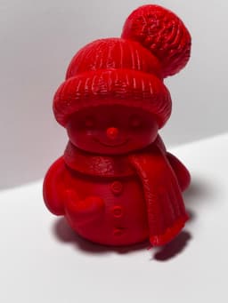 Christmas snowman decoration 3d model