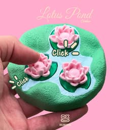 Lotus Pond Fidget Clicker – Zen Desk Toy 3d model
