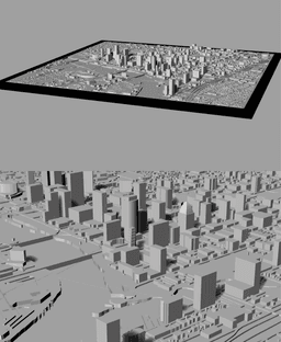 AUSTIN, Skyline 3D map 3d model