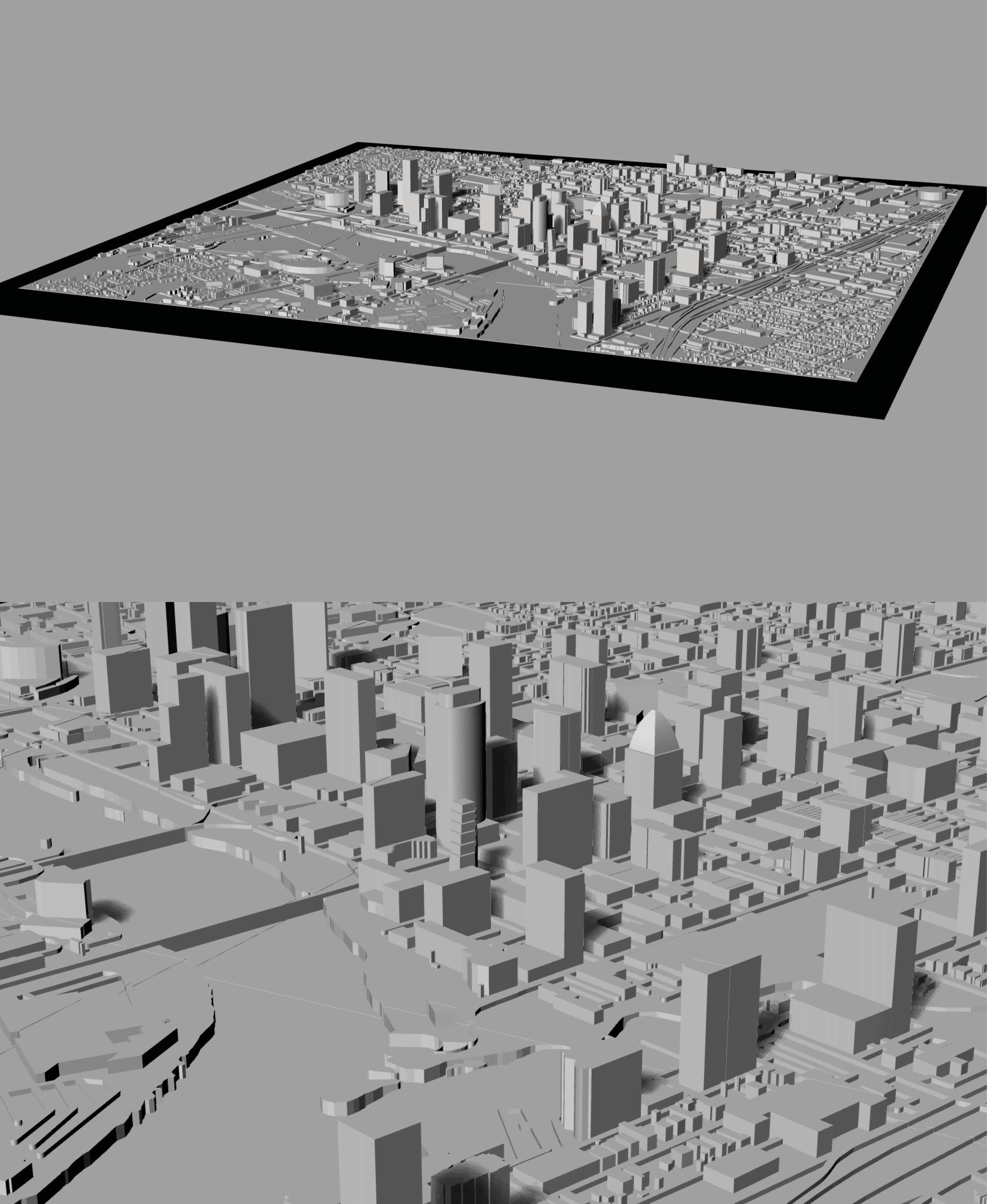 AUSTIN, Skyline 3D map 3d model