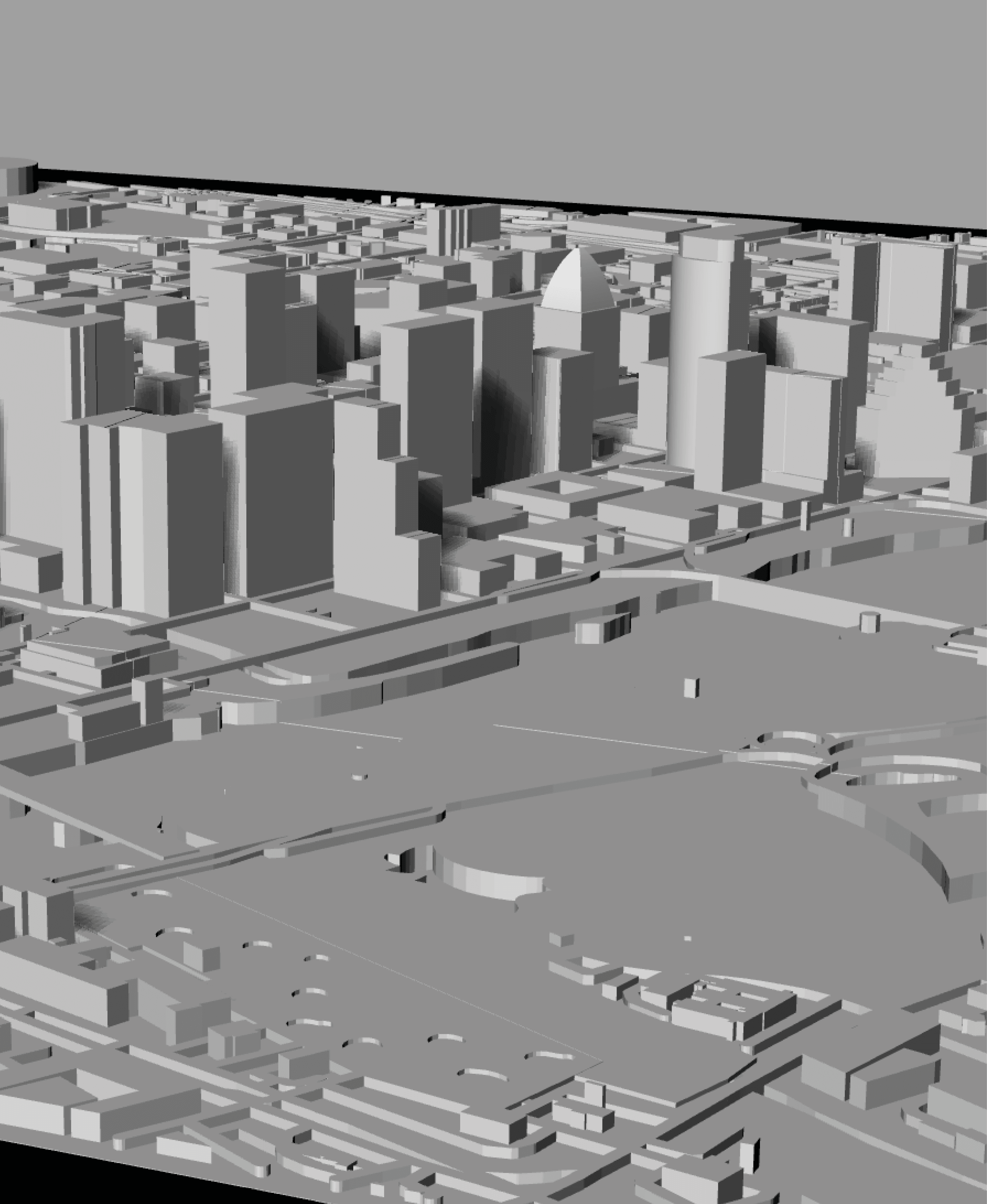 AUSTIN, Skyline 3D map 3d model