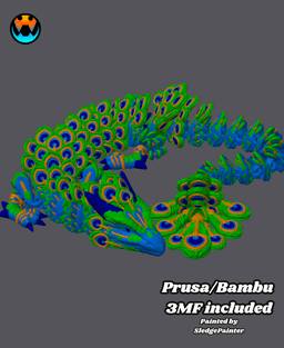 Peacock Dragon 3d model