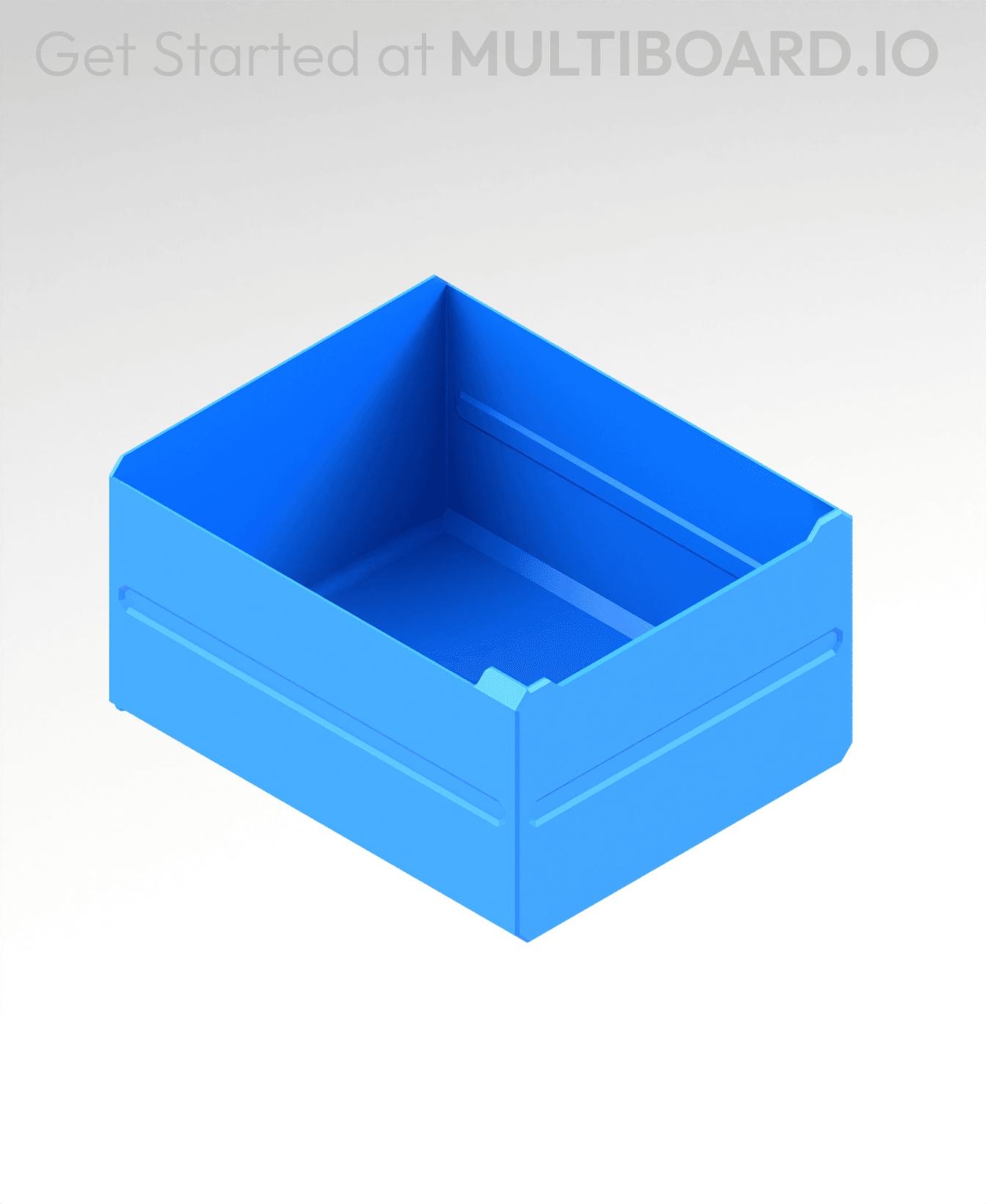 3x2x3.5 LU - MultiBin Simple Drawer 3d model