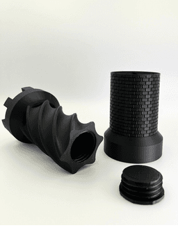 Spiral Turret Tower with hidden storage 3d model