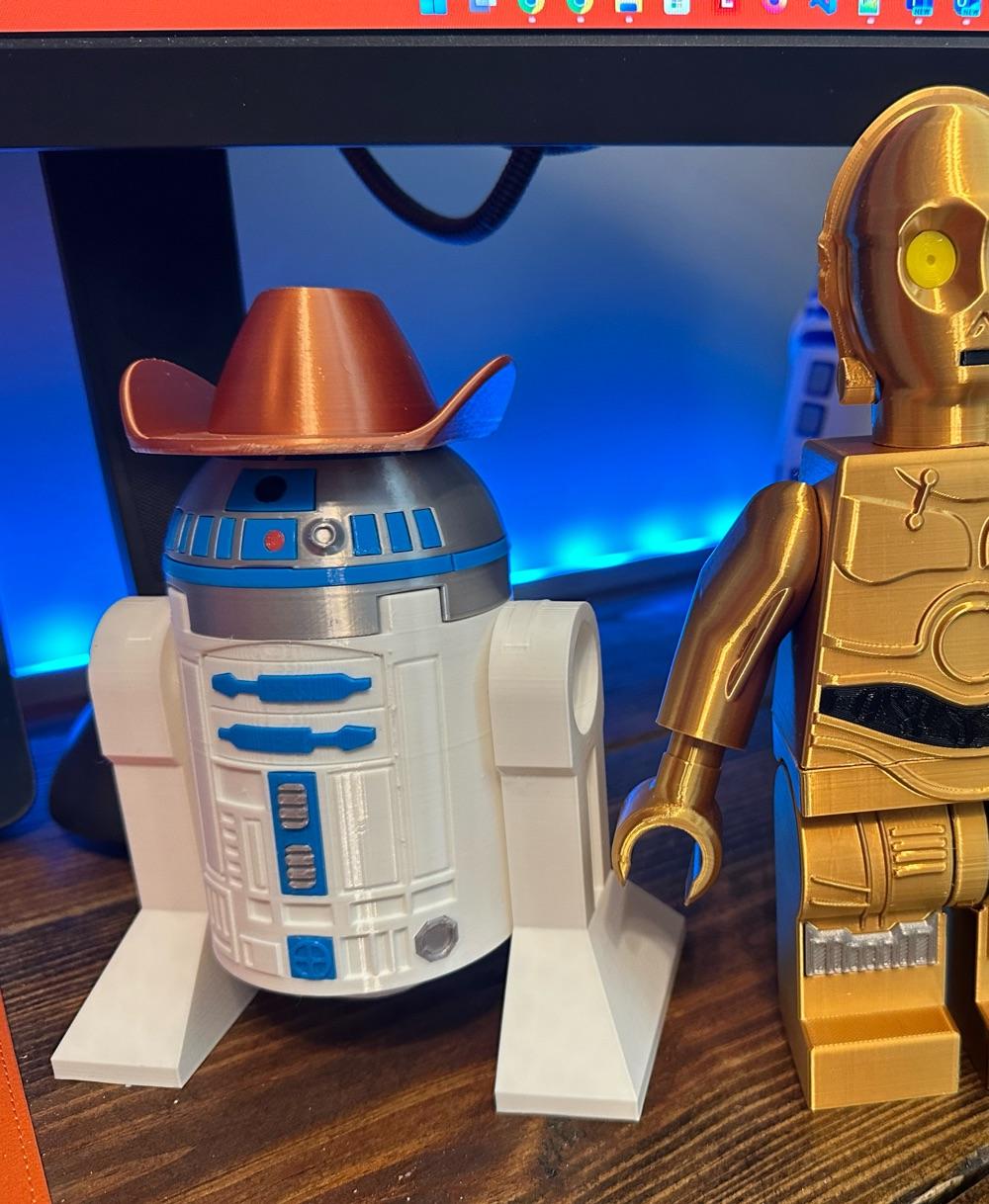 Hat Collection (6:1 LEGO-inspired brick figure hats) - R2how-D2 - 3d model