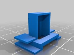 teensey cover and mount for Planck formed bottom 3d model