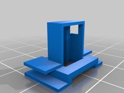 teensey cover and mount for Planck formed bottom 3d model