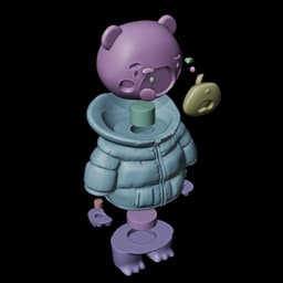 Puffer Bear 3d model
