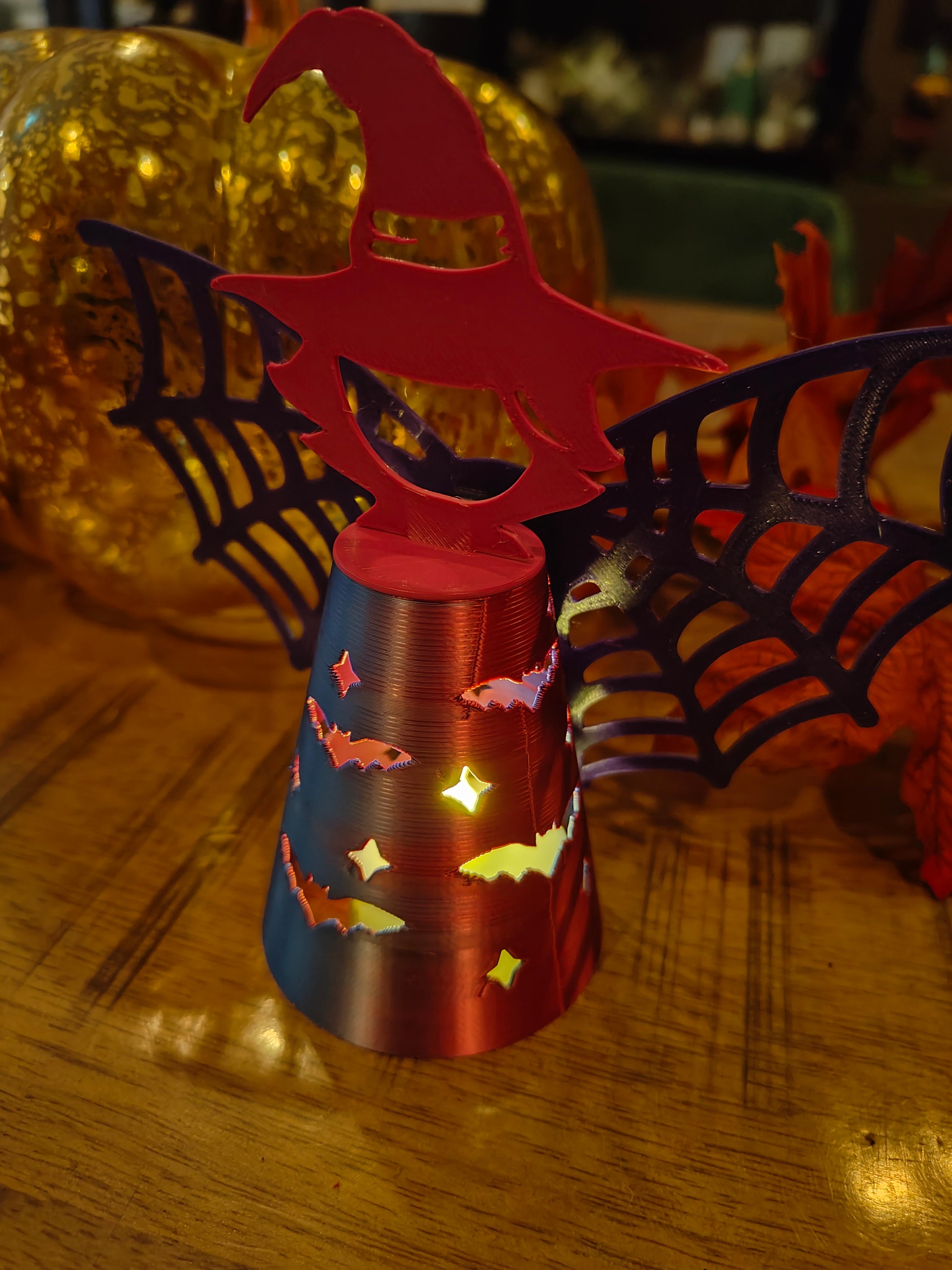Halloween Witch Tealight Lantern 3d model