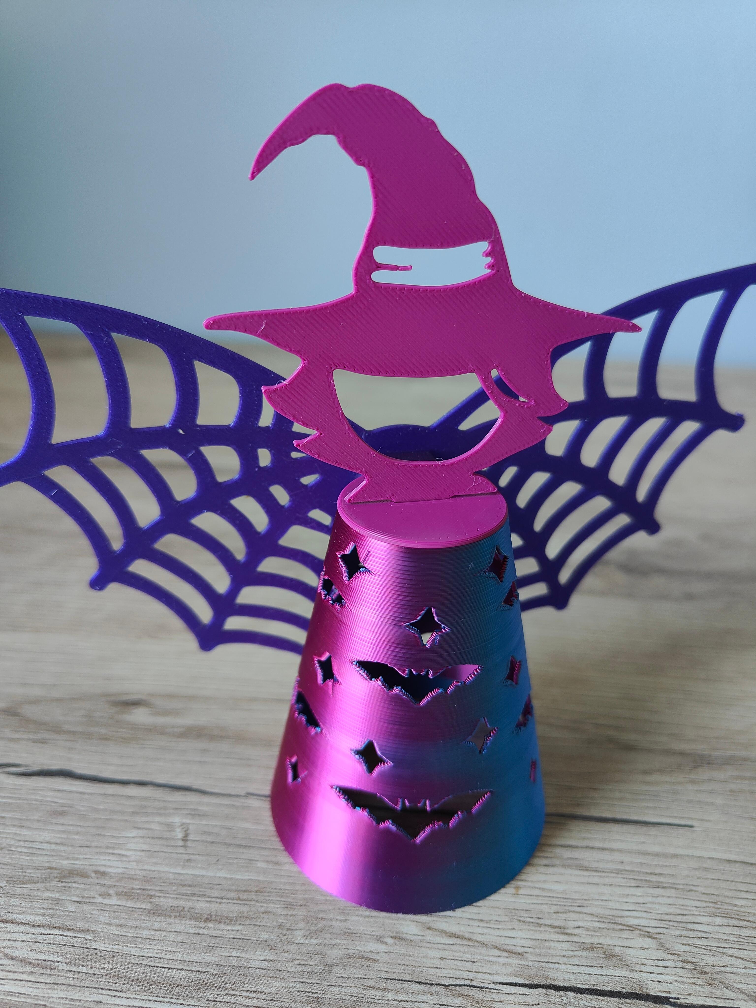 Halloween Witch Tealight Lantern 3d model