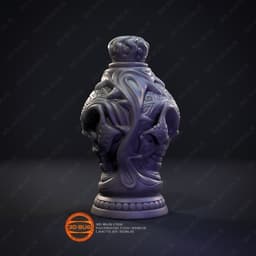 Witchcraft Poison Bottle 3d model