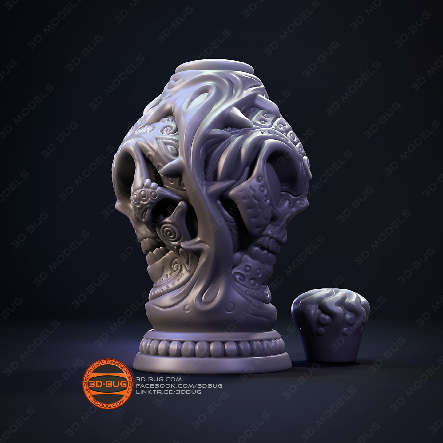 Witchcraft Poison Bottle 3d model