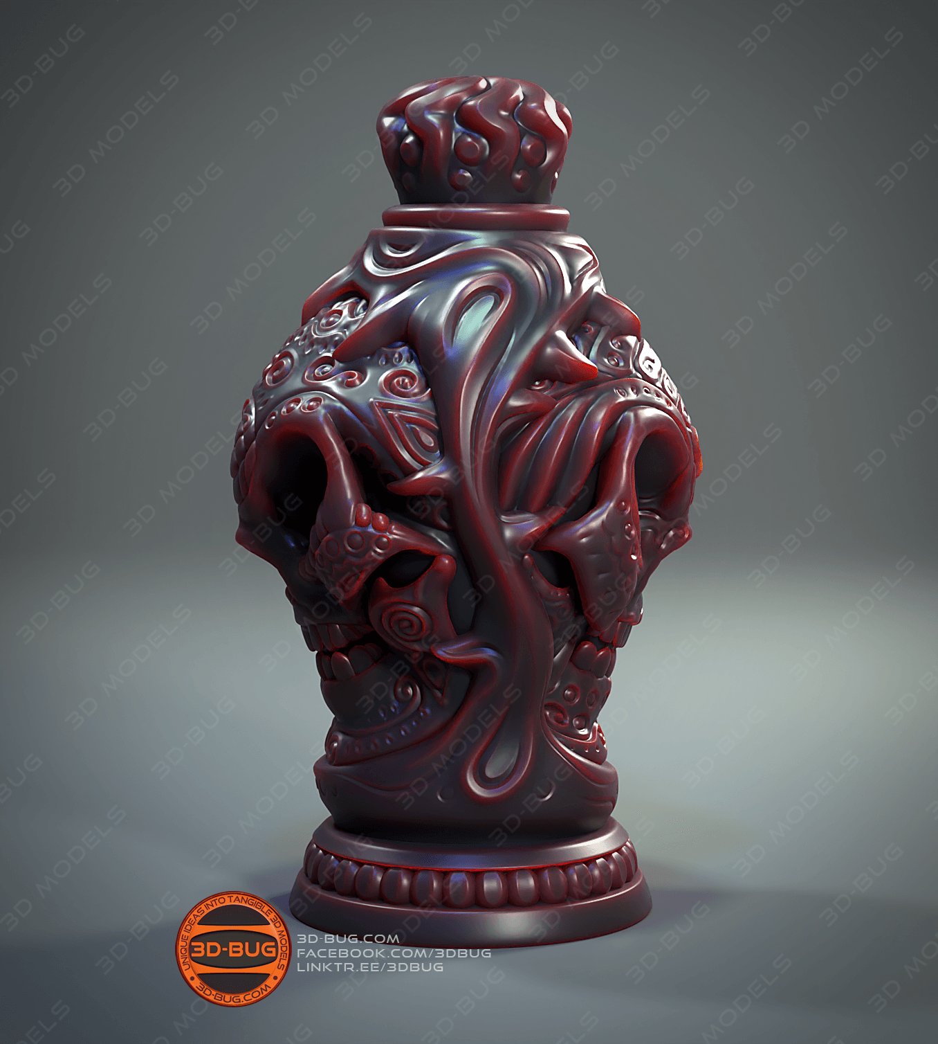 Witchcraft Poison Bottle 3d model