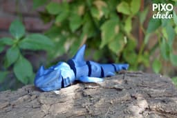 FLEXI SHARK (PRINT IN PLACE) 3d model