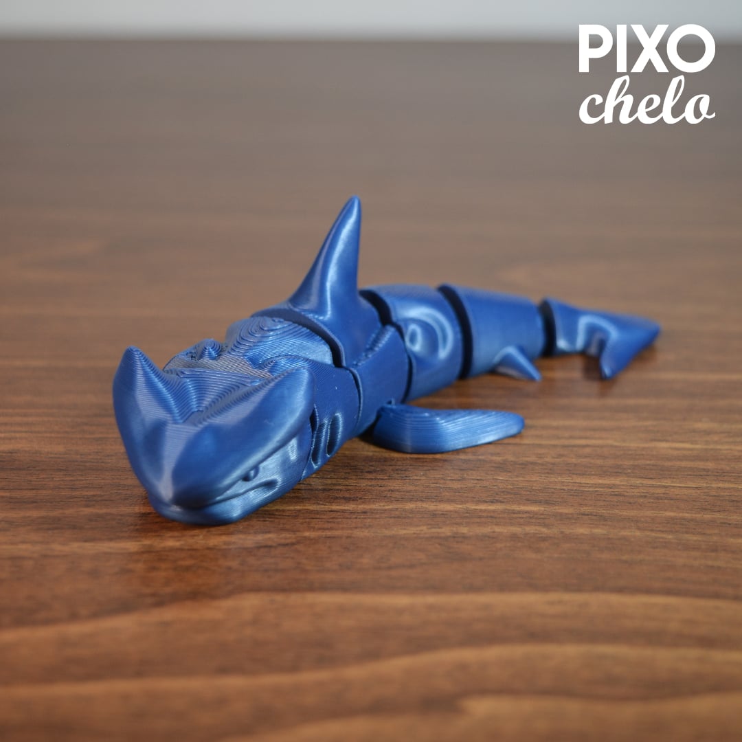 FLEXI SHARK (PRINT IN PLACE) 3d model