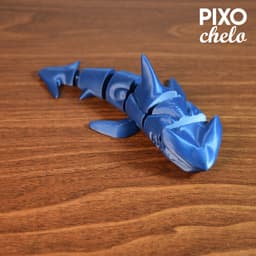 FLEXI SHARK (PRINT IN PLACE) 3d model
