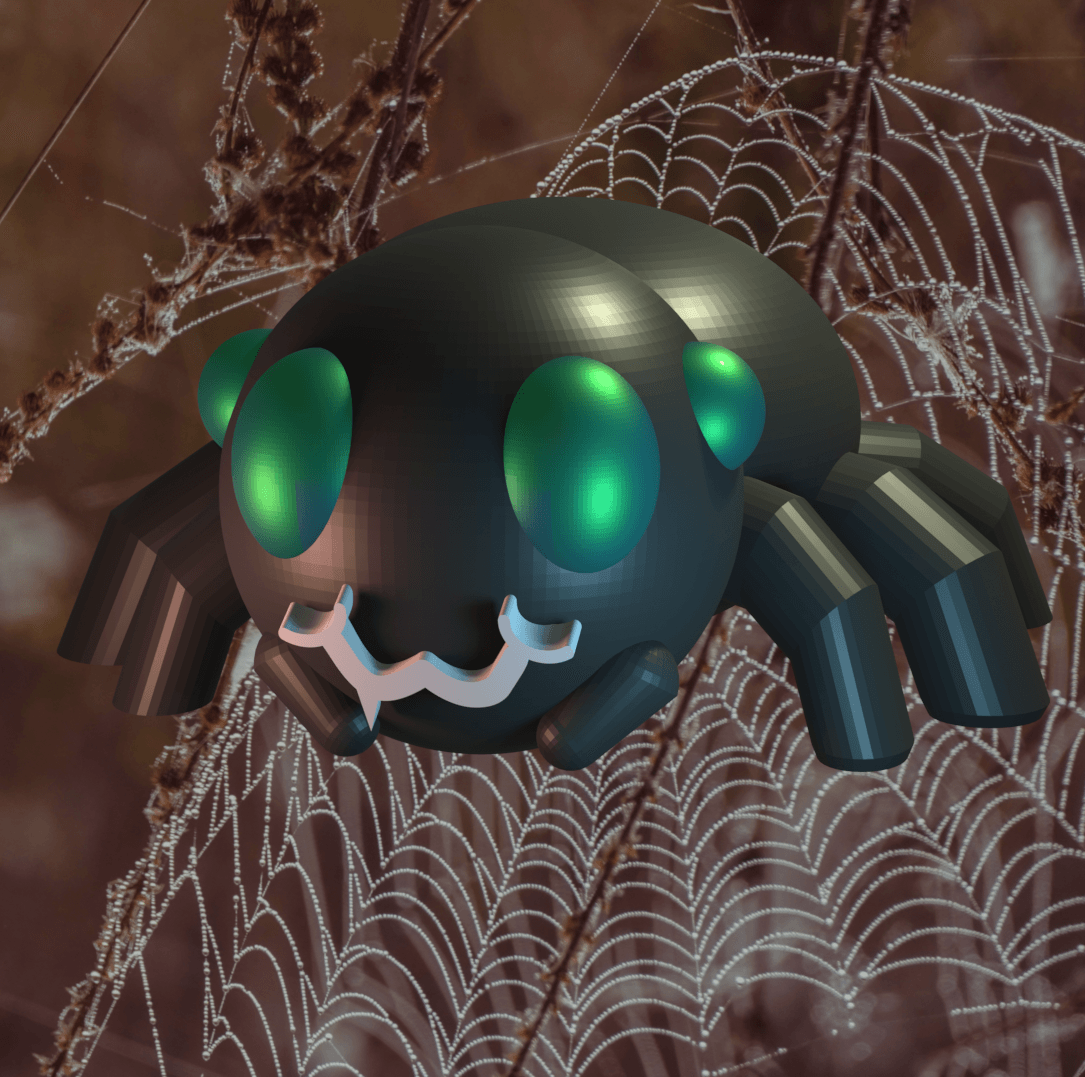 Cute Halloween Spider 3d model