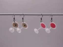 Martini Earrings 3d model