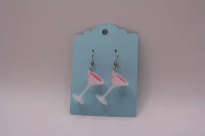Martini Earrings 3d model