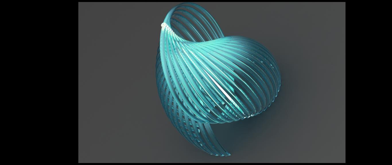 Lamp with a twist 3d model