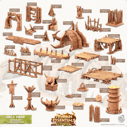 Orcs Field (Pre-Supported) 3d model