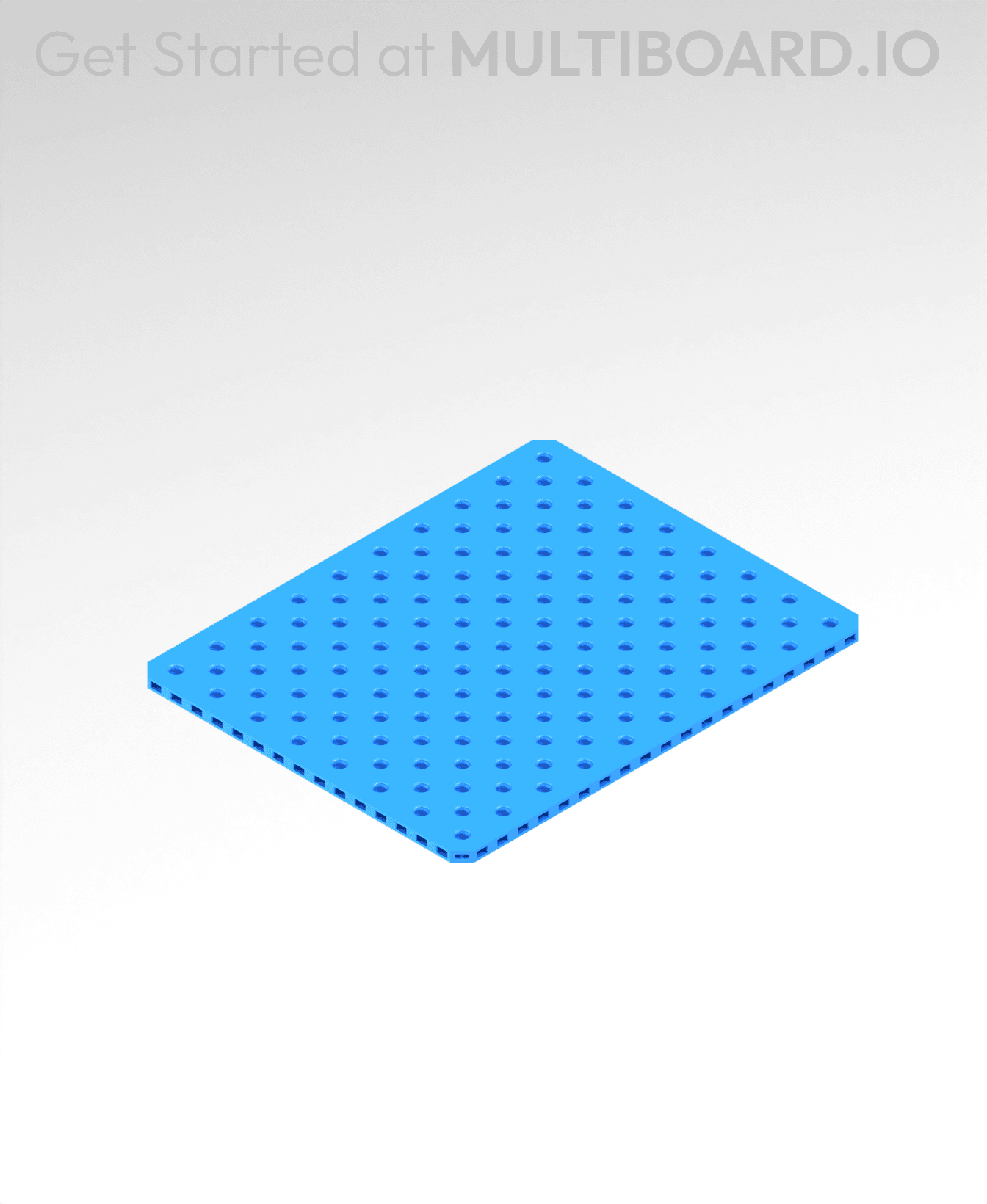 10x8 MU - Small Thread SU - MultiBoard Plate 3d model