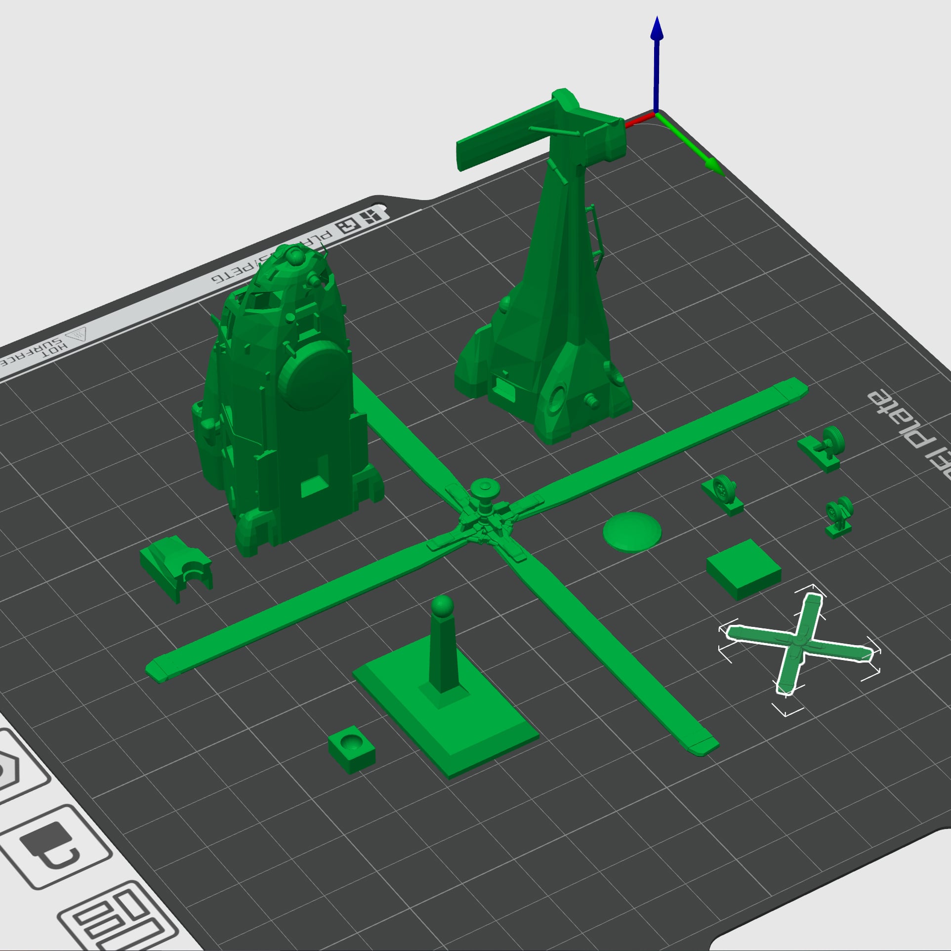 NH-90 Military Helicopter 3D Print Model 3d model
