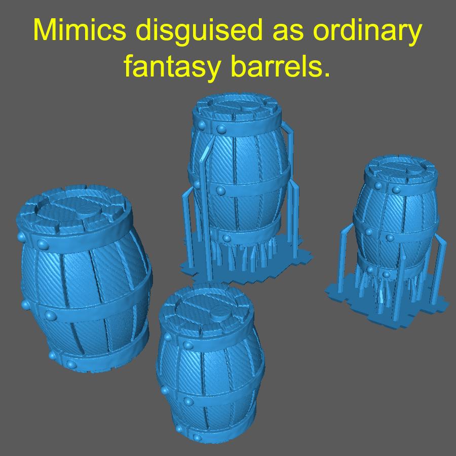 Barrels and Mimic 3d model