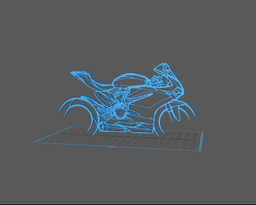 Ducati - Panigale 1299 Wall Art 3d model
