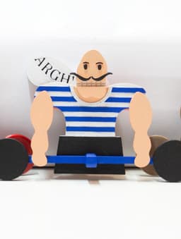 STRONGMAN - Wall Key Holder 3d model