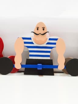STRONGMAN - Wall Key Holder 3d model