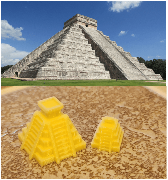 Ancient Civilization Buildings Board Game Tokens 3d model