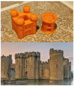 Ancient Civilization Buildings Board Game Tokens 3d model