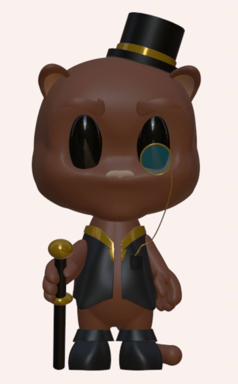 Gentleman Ferret 3d model