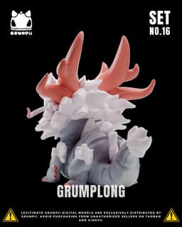 Grumpii 3D Printable Art Toy - Chubbii Series - Set 16 3d model