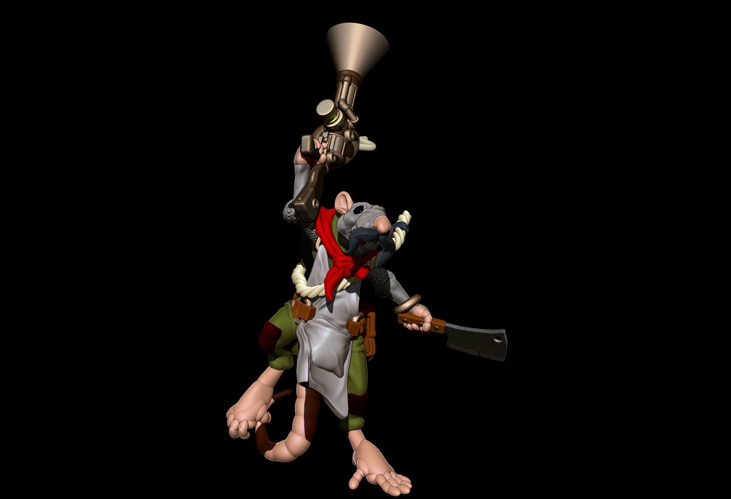 Tony "Chef" Ferrari - Ratfolk Cleric 3d model