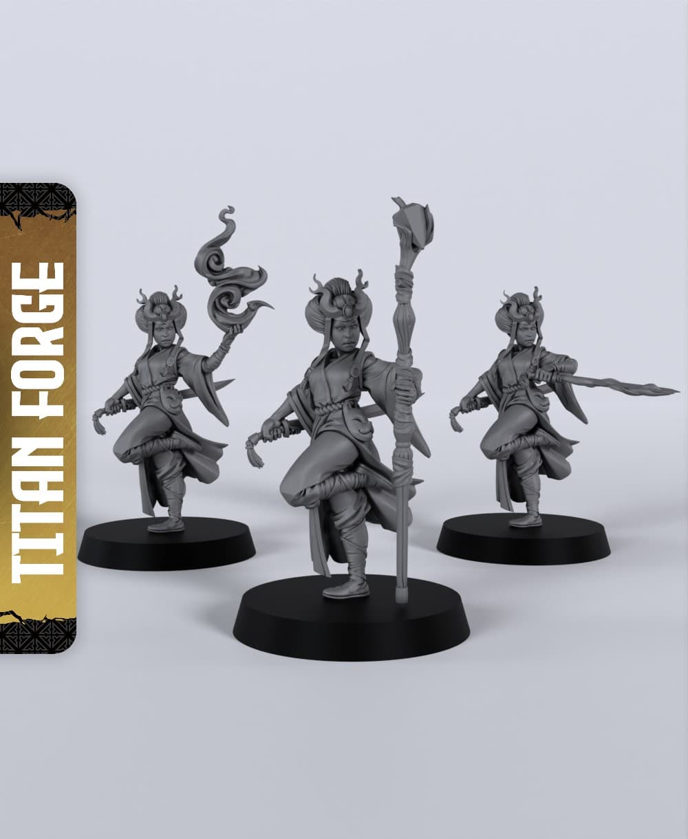 Human Bladesinger - With Free Dragon - 5e DnD Inspired for RPG and Wargamers 3d model