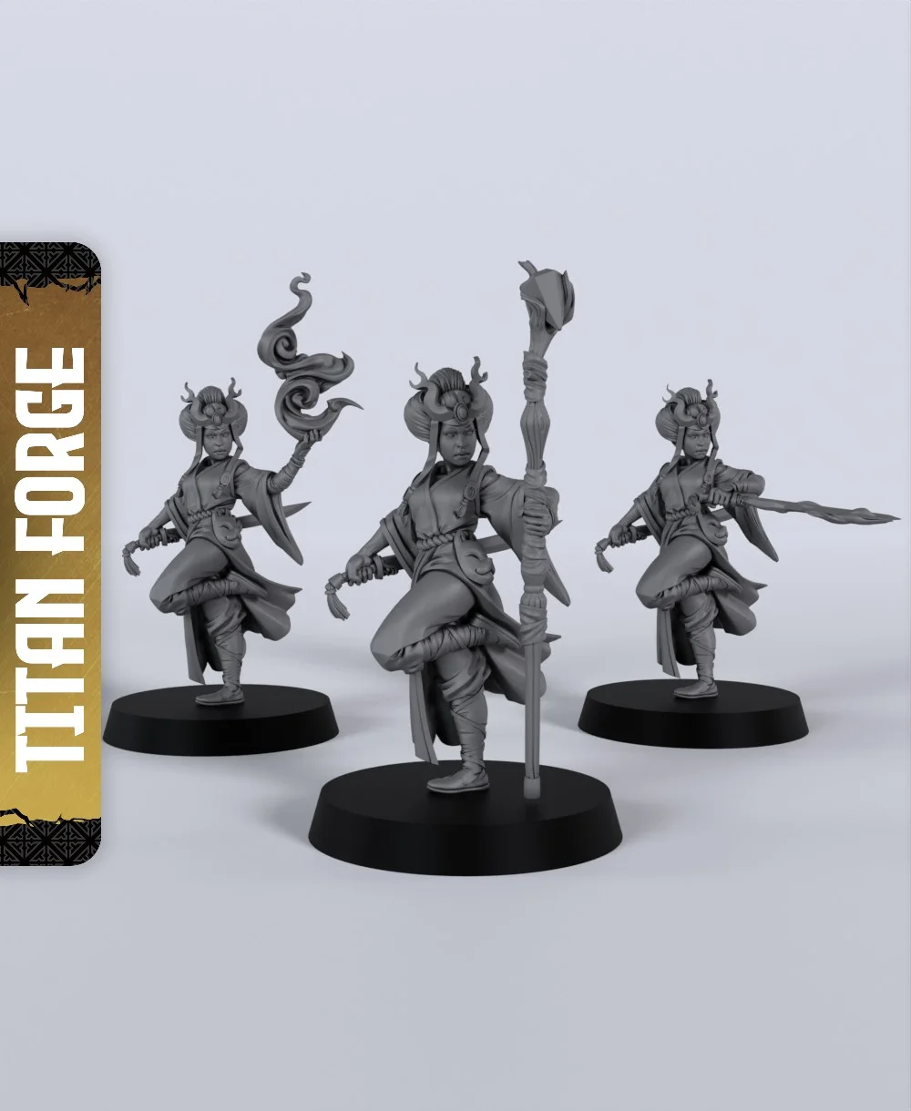 Human Bladesinger - With Free Dragon - 5e DnD Inspired for RPG and Wargamers 3d model
