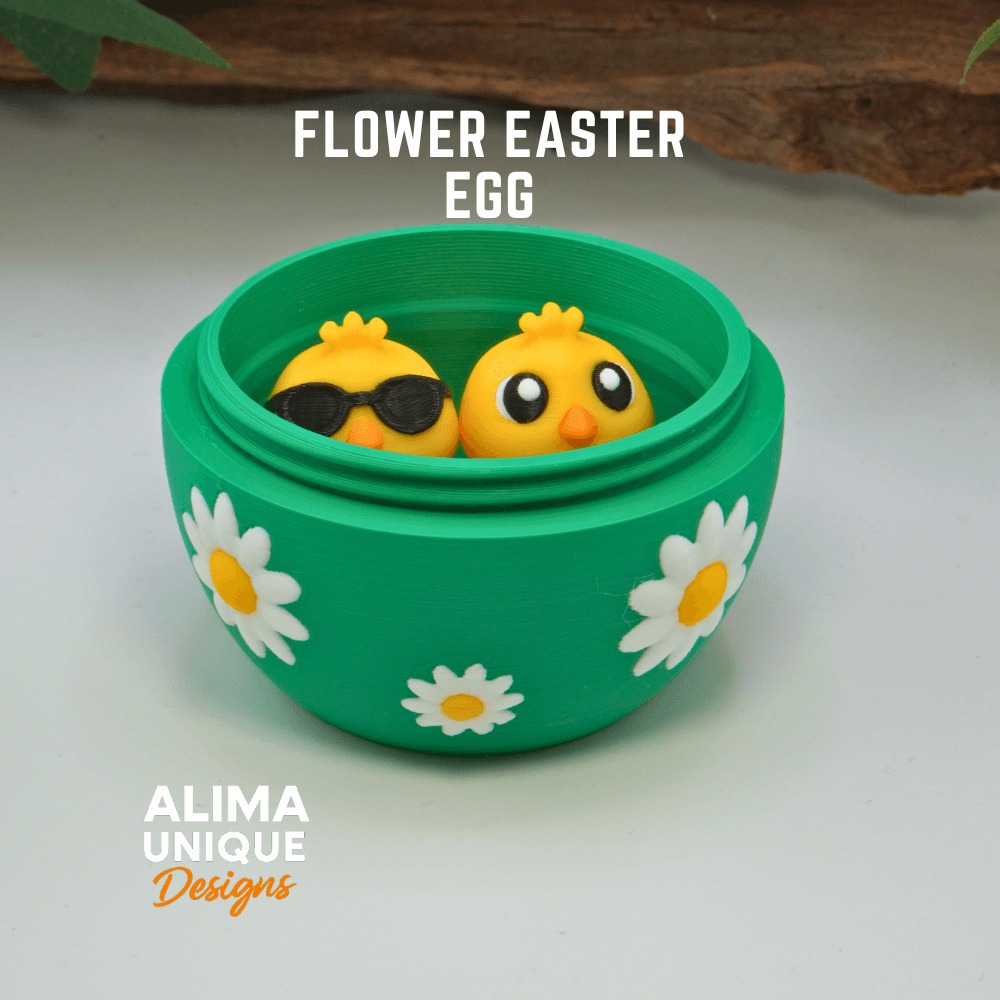 Flower Easter Egg 3d model
