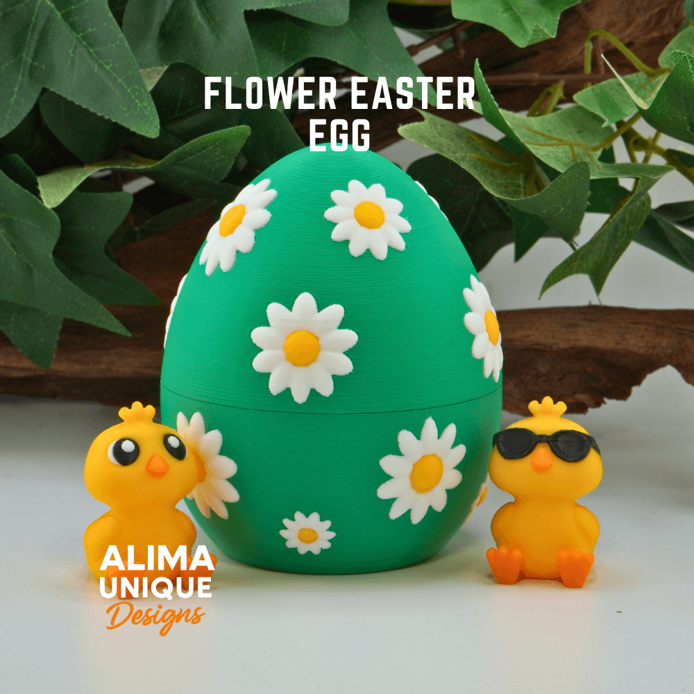Flower Easter Egg 3d model