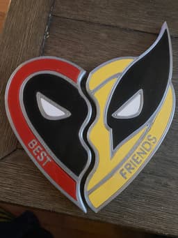 Deadpool and Wolverine Charms 3d model