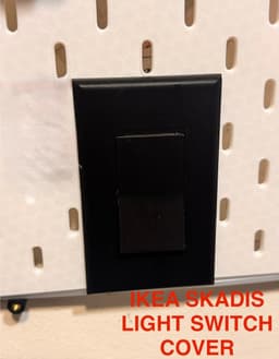 Ikea skadis light switch cover 3d model