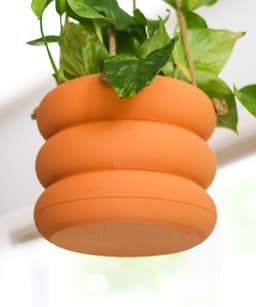 Hanging Planter Pod with Twist-Off Drain Plate 3d model
