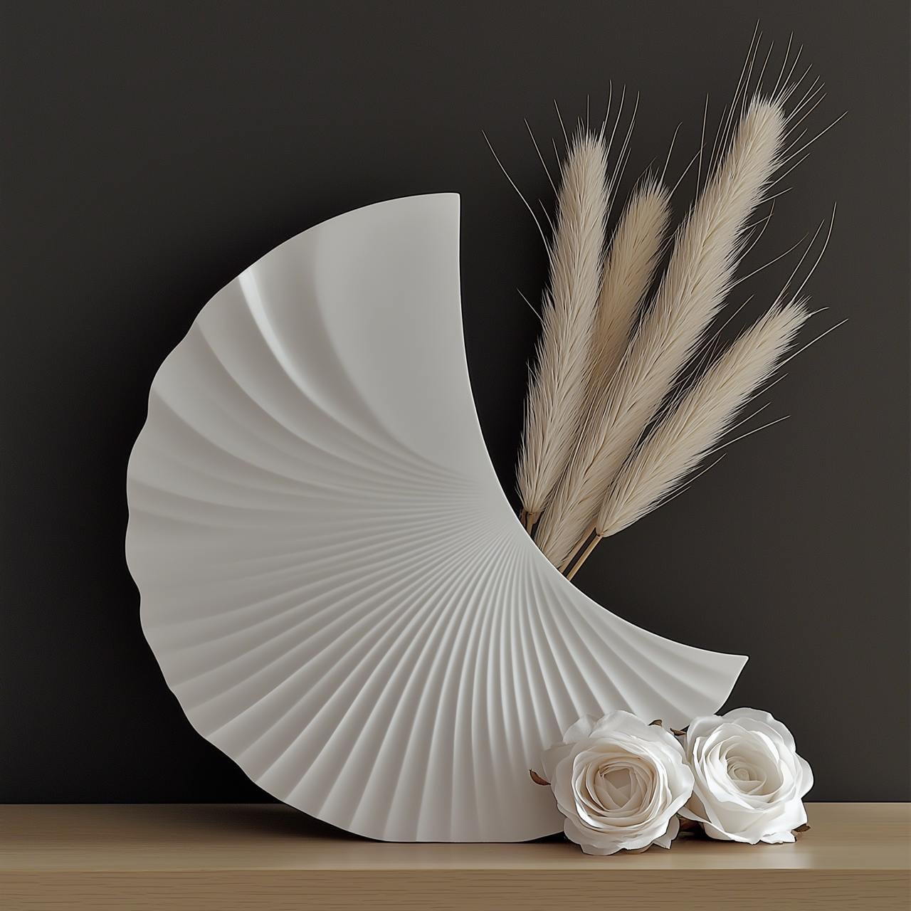 Aurora Arc Vase – A Sculptural Touch of Elegance 3d model