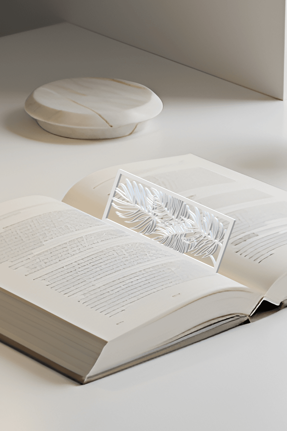 Leaf Bookmark, Gift Bookmark 3d model