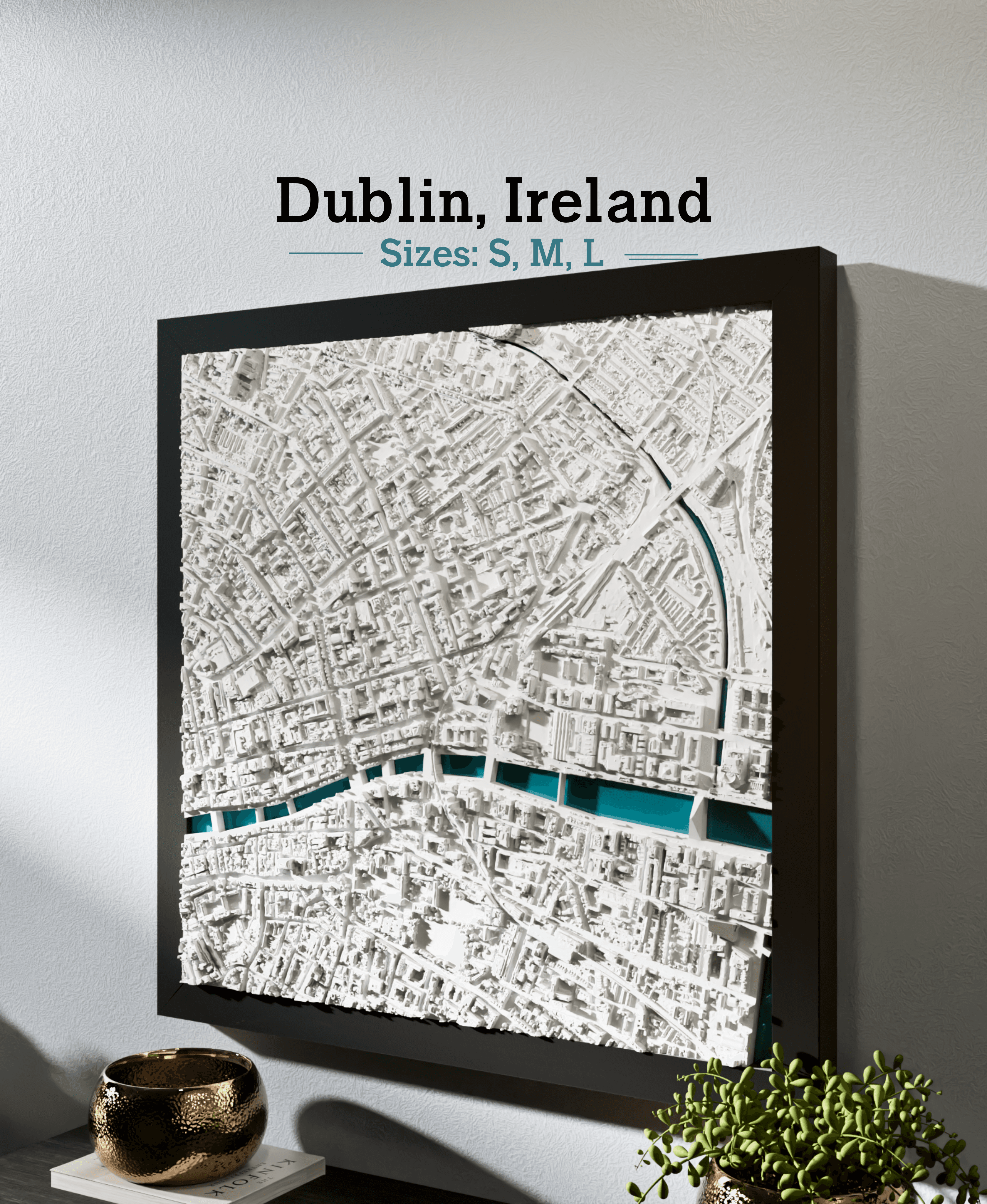 Dublin, Ireland - S, M, L, & XL 3d model