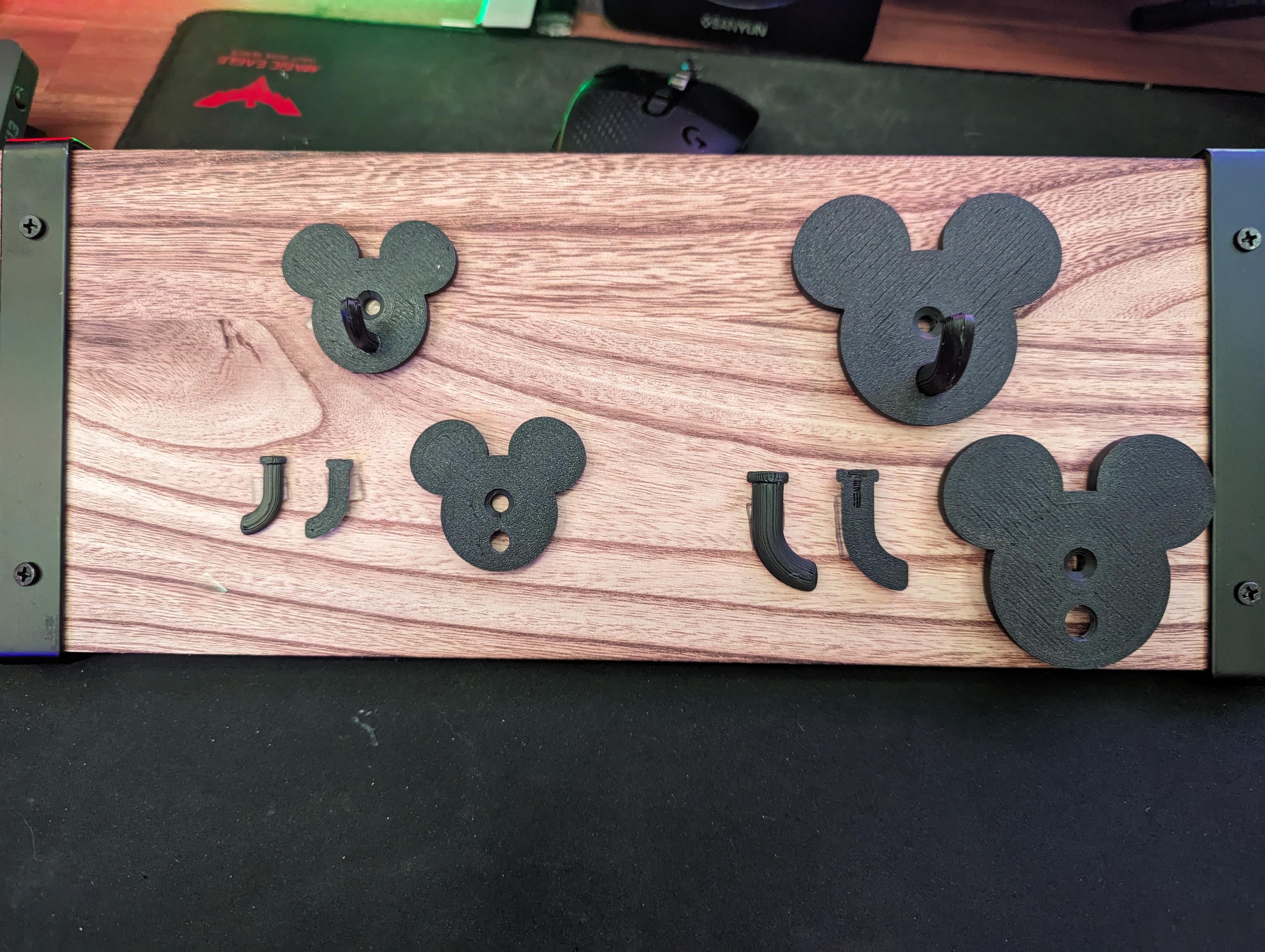 Mickey Mouse Wall  Hooks 3d model