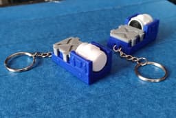 Vibration Machine Shaker Keychain 3d model